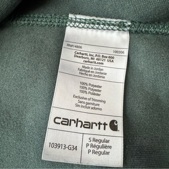 Carhartt Women's High Pile Sherpa Fleece Full Zip Jacket Blue Green Teal Size S - Picture 8 of 16